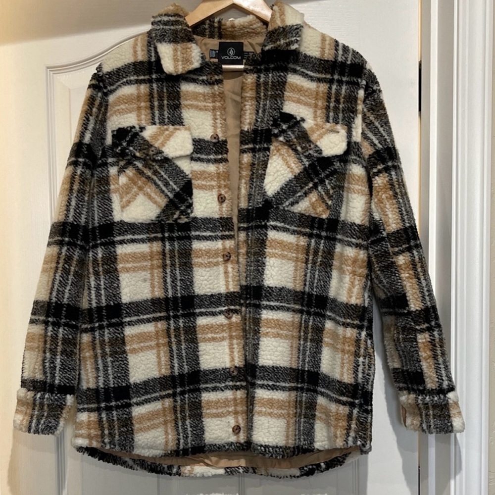 Volcom SILENT SHERPA JACKET - HAZELNUT